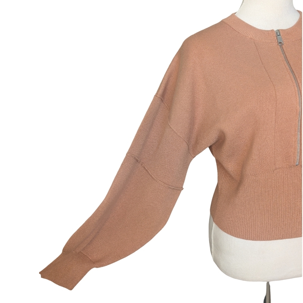 Anthropologie half zip pullover sweater in size small. Camel/tan - Picture 7 of 12